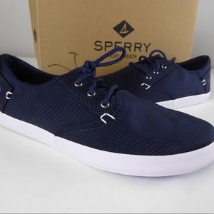 Bodie Canvas Sneaker by Sperry Memory Foam Shoes NIB Navy Blue